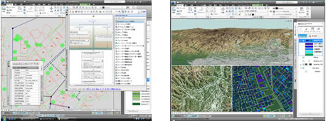 autocad map 3Dの画面