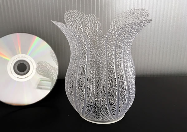 3Dプリンタ造形事例：花差し