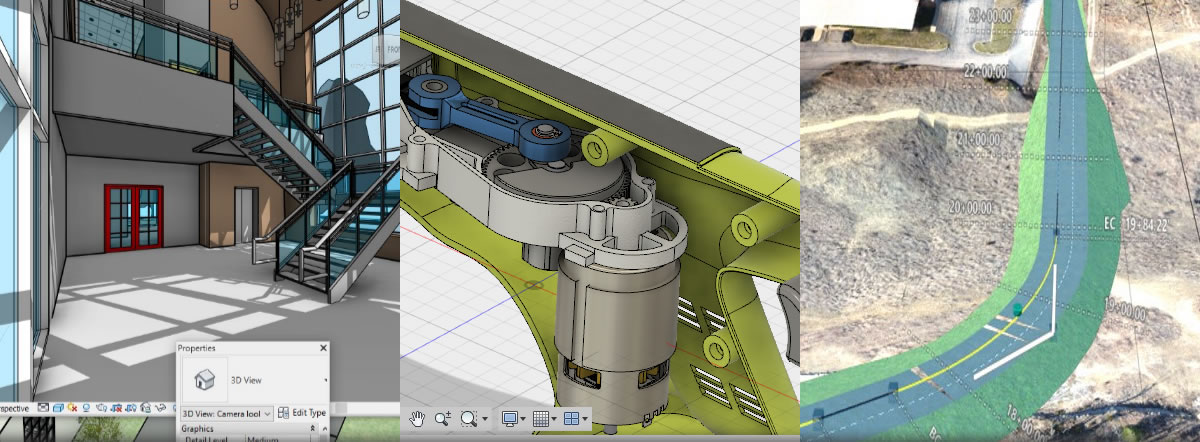 3D設計や立体モデリングに使われる3次元CADソフトウェア
