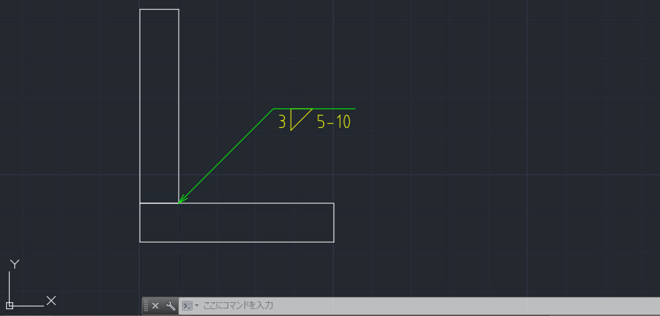 配置された熔接記号