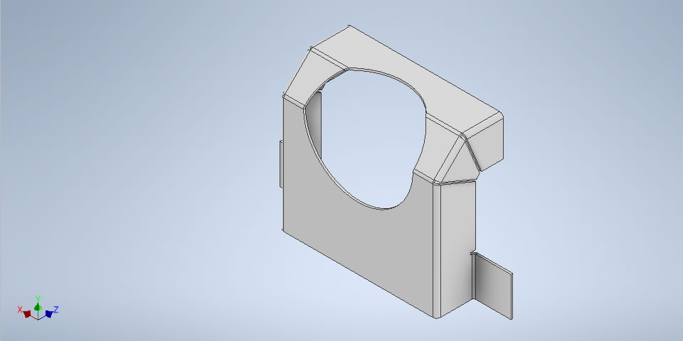 穴を空けた板金