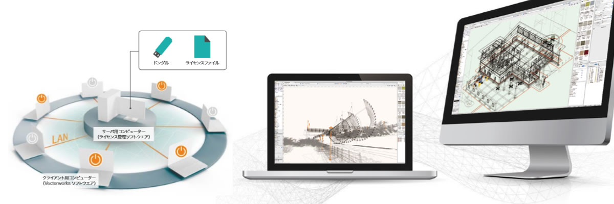 ネットワークライセンス版ベクターワークス